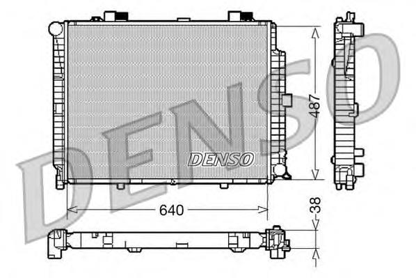 Radiador refrigeración del motor DRM17086 Denso