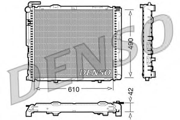 DRM17035 Denso radiador refrigeración del motor