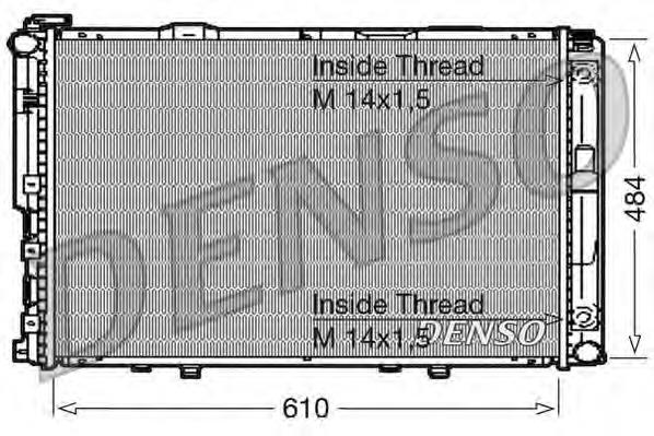 DRM17039 Denso radiador refrigeración del motor