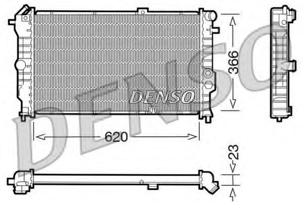 DRM20020 Denso radiador refrigeración del motor