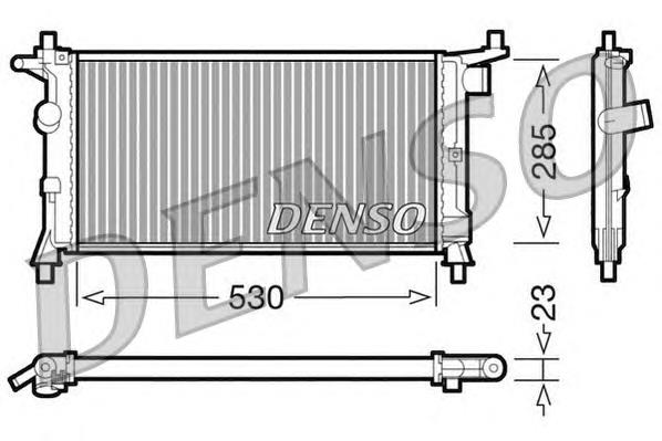 DRM20037 Denso radiador refrigeración del motor