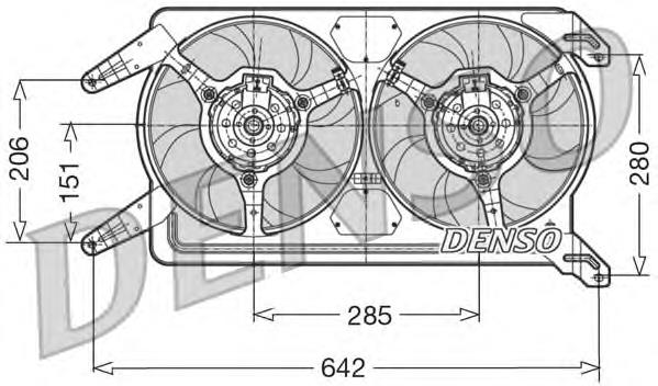  Ventilador, refrigeración del motor para Alfa Romeo 156 932