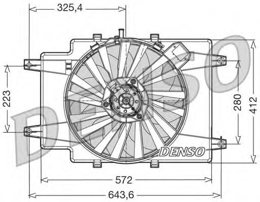 46743390 Fiat/Alfa/Lancia bastidor radiador (armazón)