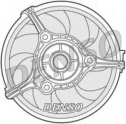 DER02002 Denso ventilador (rodete +motor refrigeración del motor con electromotor completo)