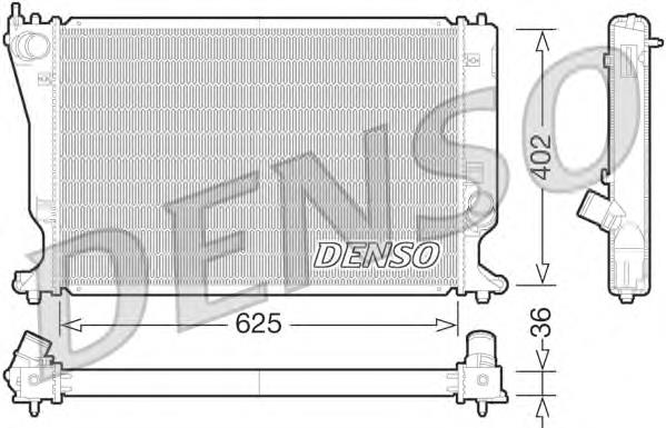 DRM50073 Denso radiador refrigeración del motor