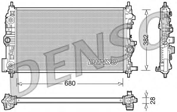 DRM20079 Denso radiador refrigeración del motor