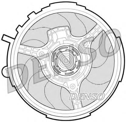 DER09061 Denso ventilador (rodete +motor refrigeración del motor con electromotor completo)