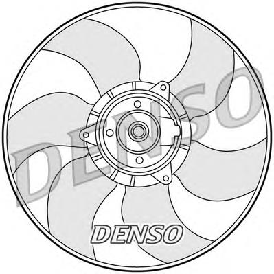 DER23001 Denso ventilador (rodete +motor refrigeración del motor con electromotor completo)