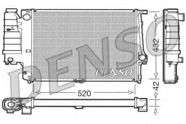 DRM05064 Denso radiador refrigeración del motor