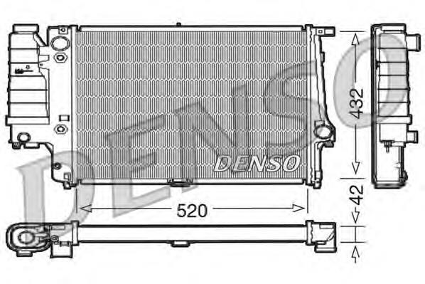 DRM05065 Denso radiador refrigeración del motor