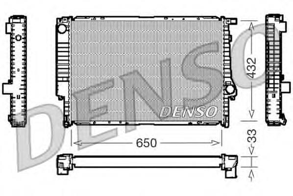 DRM05066 Denso radiador refrigeración del motor