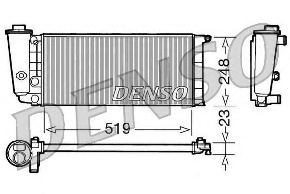 DRM09080 Denso radiador refrigeración del motor