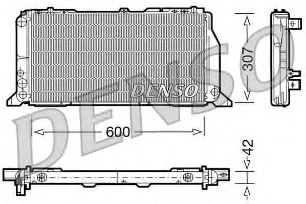 DRM02013 Denso radiador refrigeración del motor