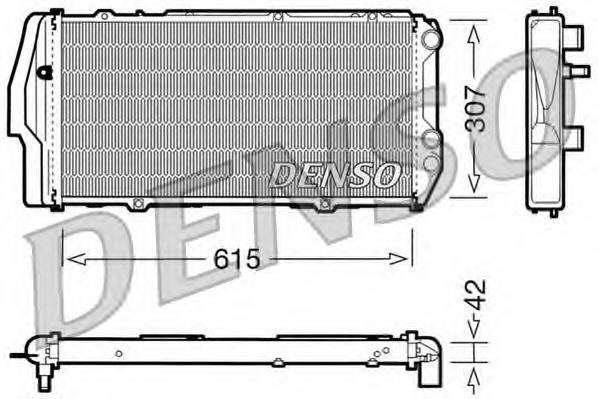 DRM02003 Denso radiador refrigeración del motor