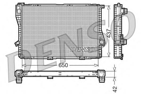 DRM05047 Denso radiador refrigeración del motor