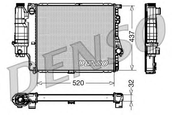 DRM05043 Denso radiador refrigeración del motor