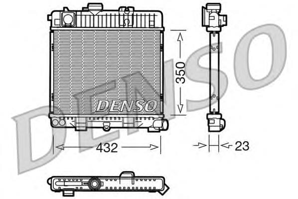 DRM05026 Denso radiador refrigeración del motor