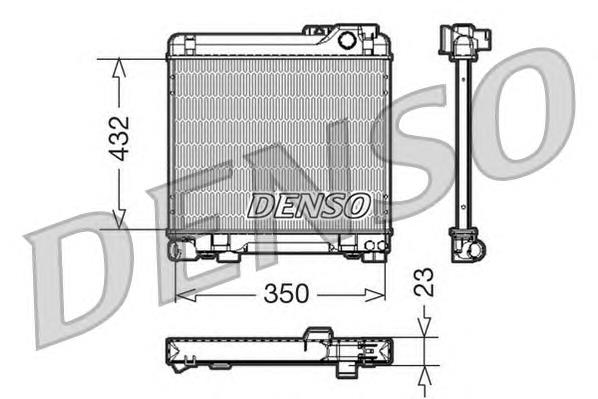 DRM05013 Denso radiador refrigeración del motor