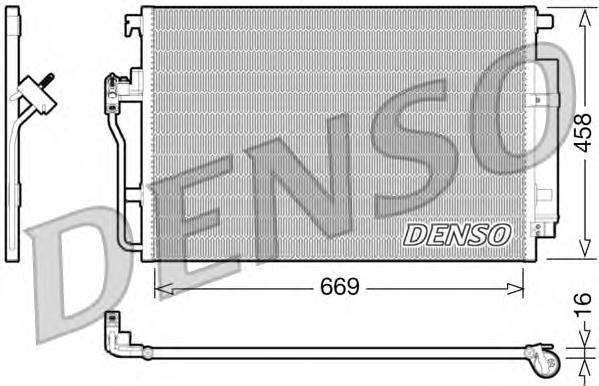 DCN17056 Denso condensador aire acondicionado