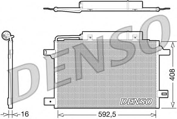 DCN17003 Denso condensador aire acondicionado