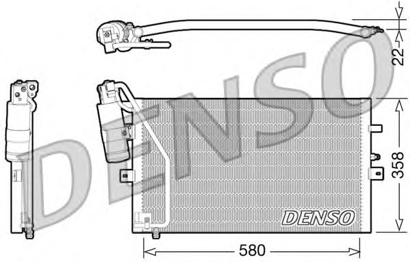 DCN25003 Denso condensador aire acondicionado