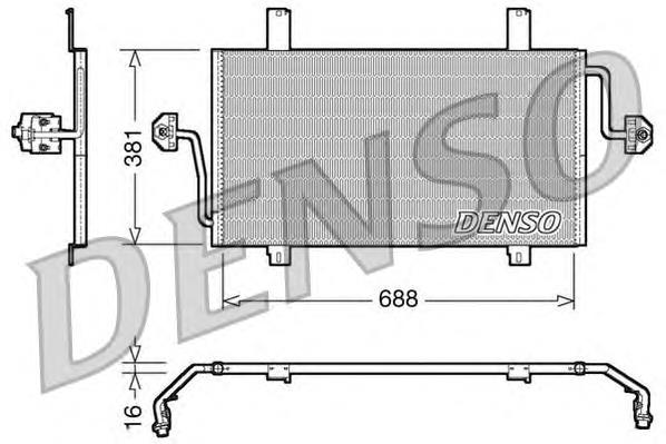 DCN23016 Denso condensador aire acondicionado