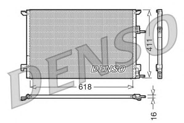 DCN25001 Denso condensador aire acondicionado