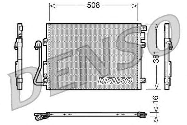 DCN37001 Denso condensador aire acondicionado