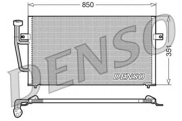 DCN33007 Denso condensador aire acondicionado