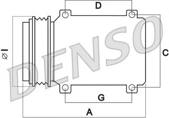 DCP50022 Denso compresor de aire acondicionado