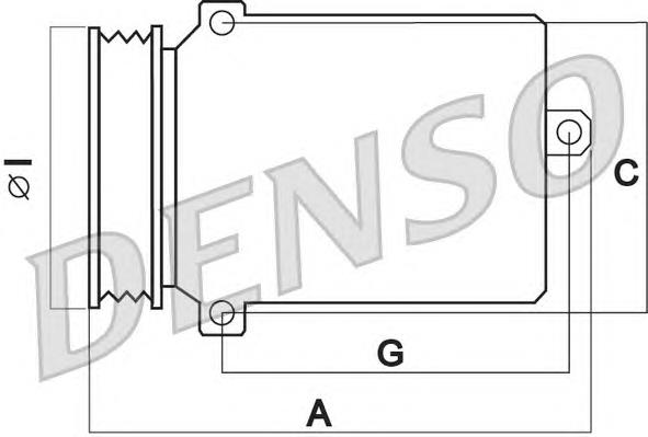 DCP17075 Denso compresor de aire acondicionado