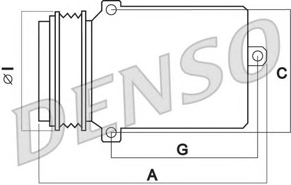 DCP20003 Denso compresor de aire acondicionado