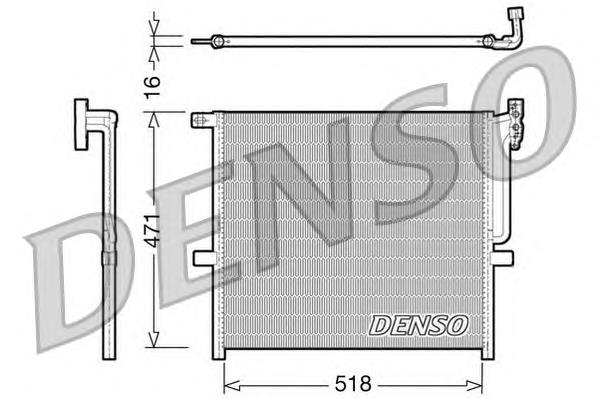 DCN05001 Denso condensador aire acondicionado