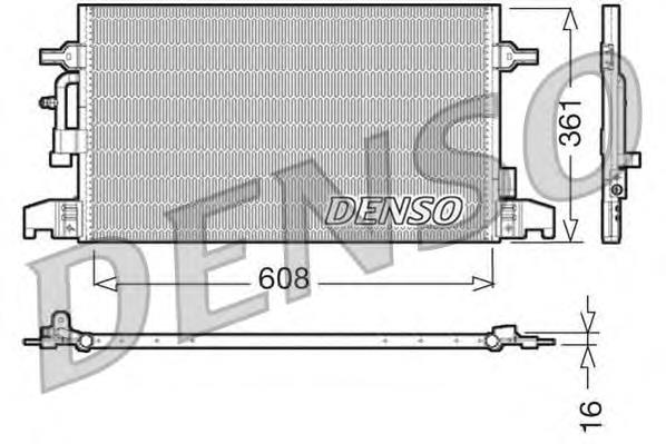 DCN02016 Denso condensador aire acondicionado