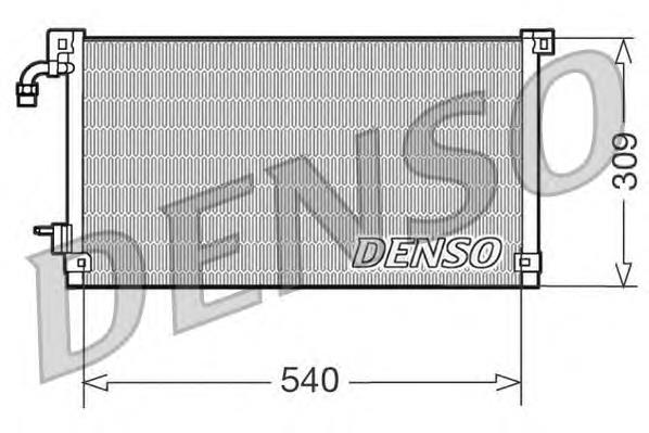 DCN21004 Denso condensador aire acondicionado