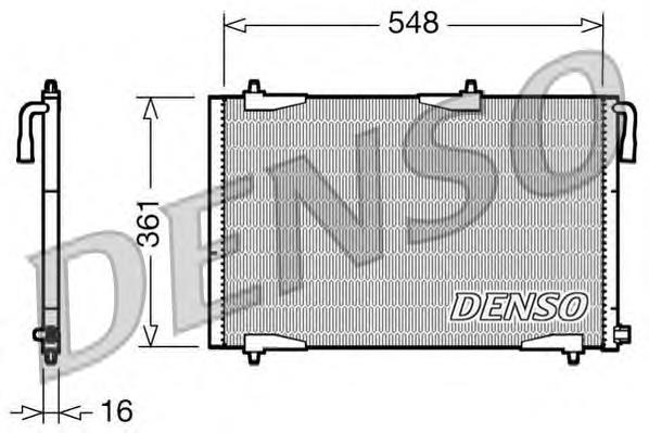 DCN21002 Denso condensador aire acondicionado