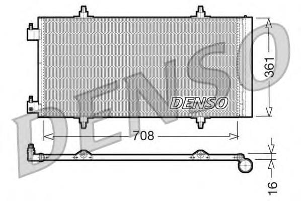 DCN07011 Denso condensador aire acondicionado