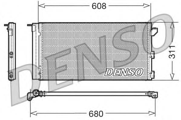 DCN09105 Denso condensador aire acondicionado