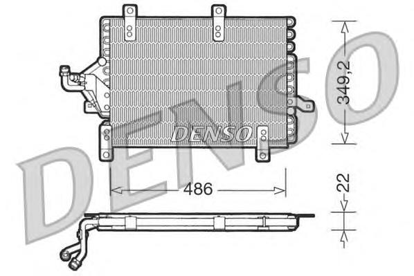 DCN09141 Denso condensador aire acondicionado