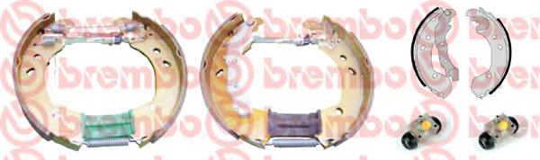 K 56 012 Brembo juego de zapatas de frenos de tambor, con cilindros, completo