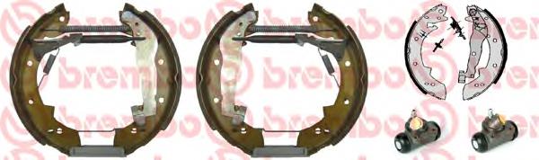 K68015 Brembo juego de zapatas de frenos de tambor, con cilindros, completo