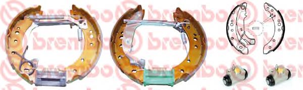 K61080 Brembo zapatas de frenos de tambor traseras