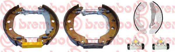 K68064 Brembo juego de zapatas de frenos de tambor, con cilindros, completo