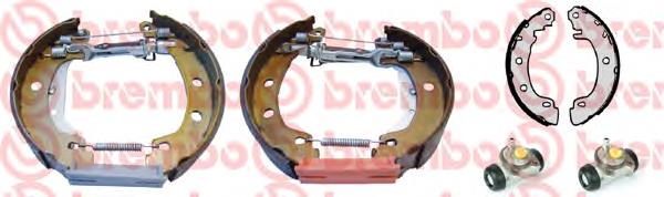 K 68 059 Brembo juego de zapatas de frenos de tambor, con cilindros, completo