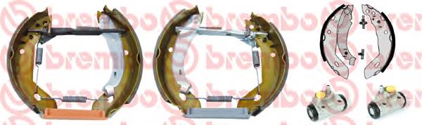 K68049 Brembo juego de zapatas de frenos de tambor, con cilindros, completo