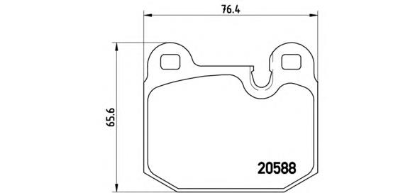 P06006 Brembo pastillas de freno delanteras