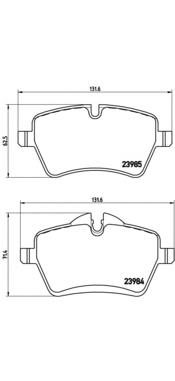 P06051 Brembo pastillas de freno delanteras