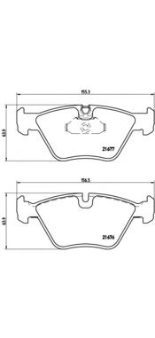 P06022 Brembo pastillas de freno delanteras