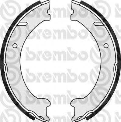 S 86 510 Brembo juego de zapatas de frenos, freno de estacionamiento