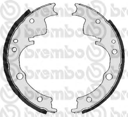 SA6501 Brembo zapatas de frenos de tambor traseras